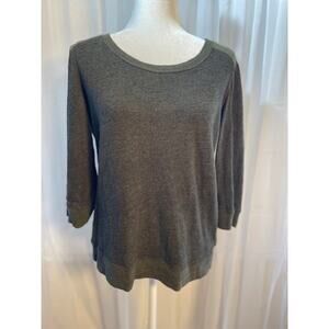 Express Size Medium Women's Gray Sweater Dark  100% Cotton